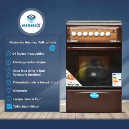 Cuisinière 4 foyers + four marque HASMAX HASMAX 3 - hascor 