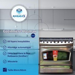 Cuisinière 5 foyers + four marque HASMAX HASMAX 1 - hascor 