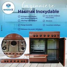 Stove 4 fireplaces + oven brand HASMAX HASMAX 2 - hascor 