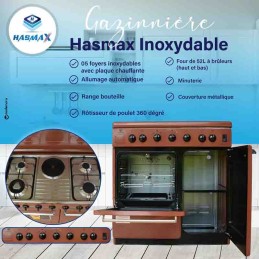 Stove 4 fireplaces + oven brand HASMAX HASMAX 2 - hascor 