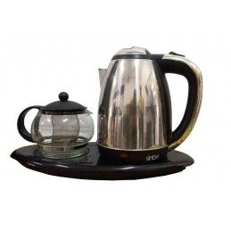 Electric kettle with teapot...