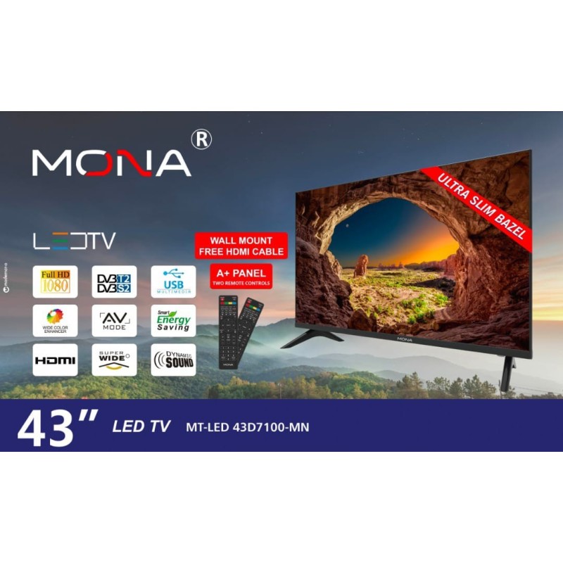 Téléviseur led 43 " Marque MONA MONA 1 - hascor 