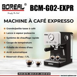 MACHINE À CAFÉ EXPRESSO BOREAL 1, 7 litre - BCM-G02-EXPR