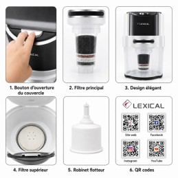 PURIFICATEUR D'EAU LEXICAL LWP-6105-2